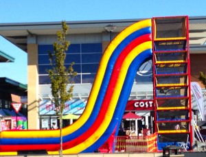 Spider Mountain positioned in shopping centre